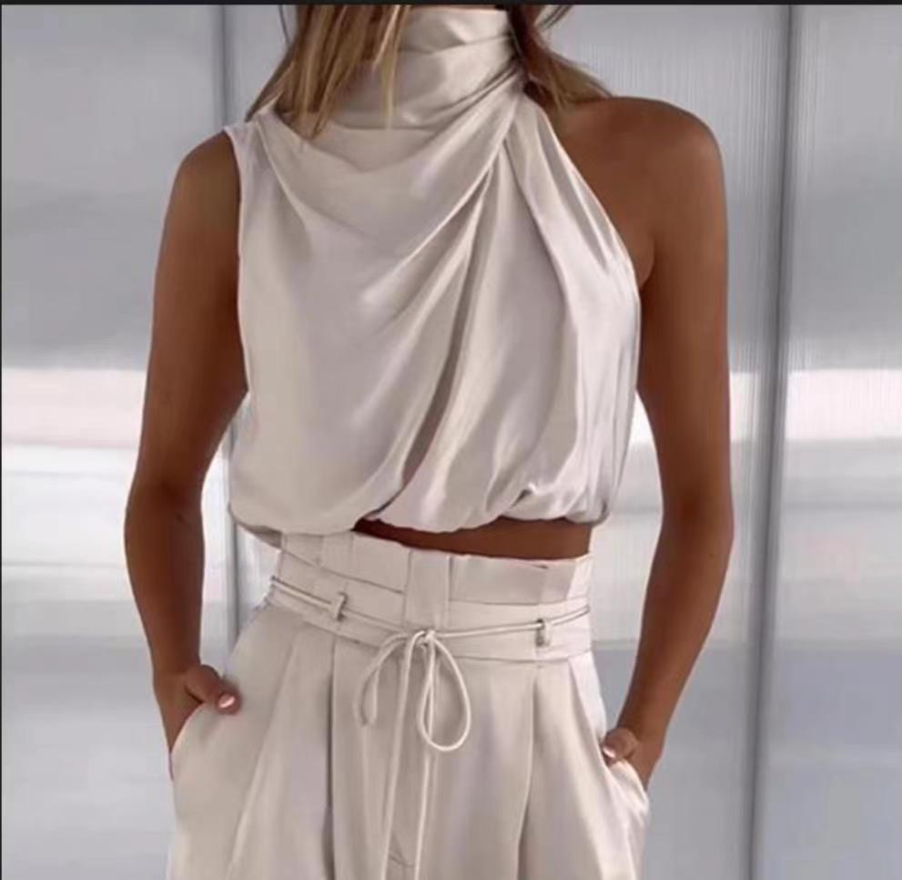 Ensemble Chic – Haut Stylé & Pantalon Fluide Bohème🌸 ️