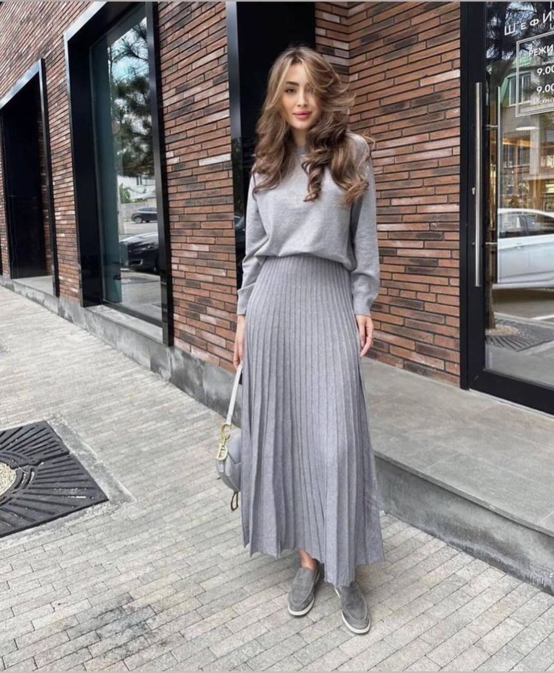 Ensemble Plissé – Élégance Longues Manches & Flow Urbain💖