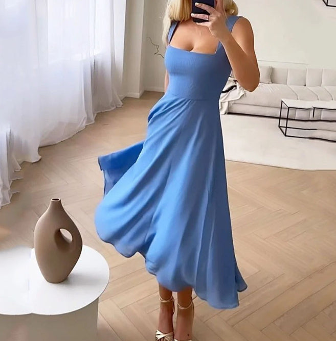 Robe Carré – Taille Sculptée & Élégance Effortless💫