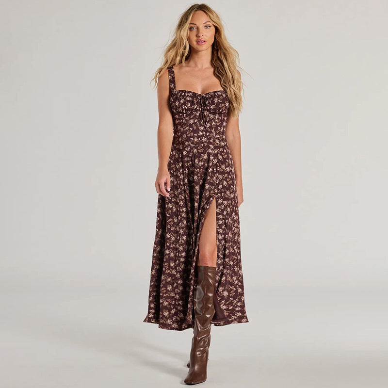 Robe Fleurie – Dos Nu Envoûtant & Allure Éclatante⭐️