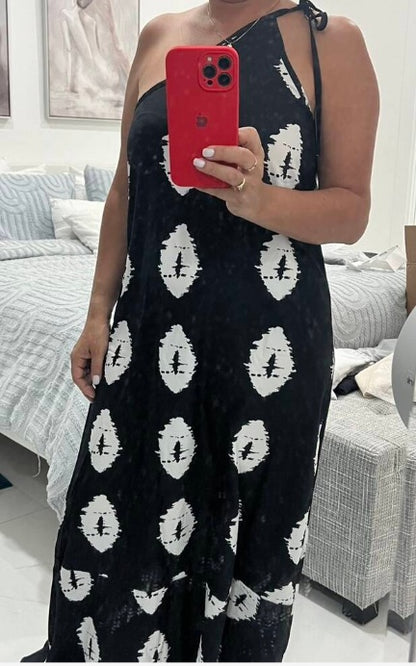 Robe Bohème – Décolleté Noué & Esprit Vagabond 🌞