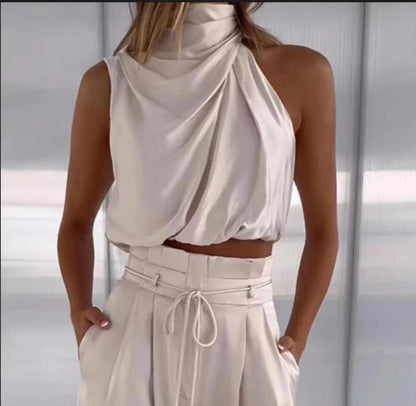 Ensemble Chic – Haut Stylé & Pantalon Fluide Bohème🌸 ️