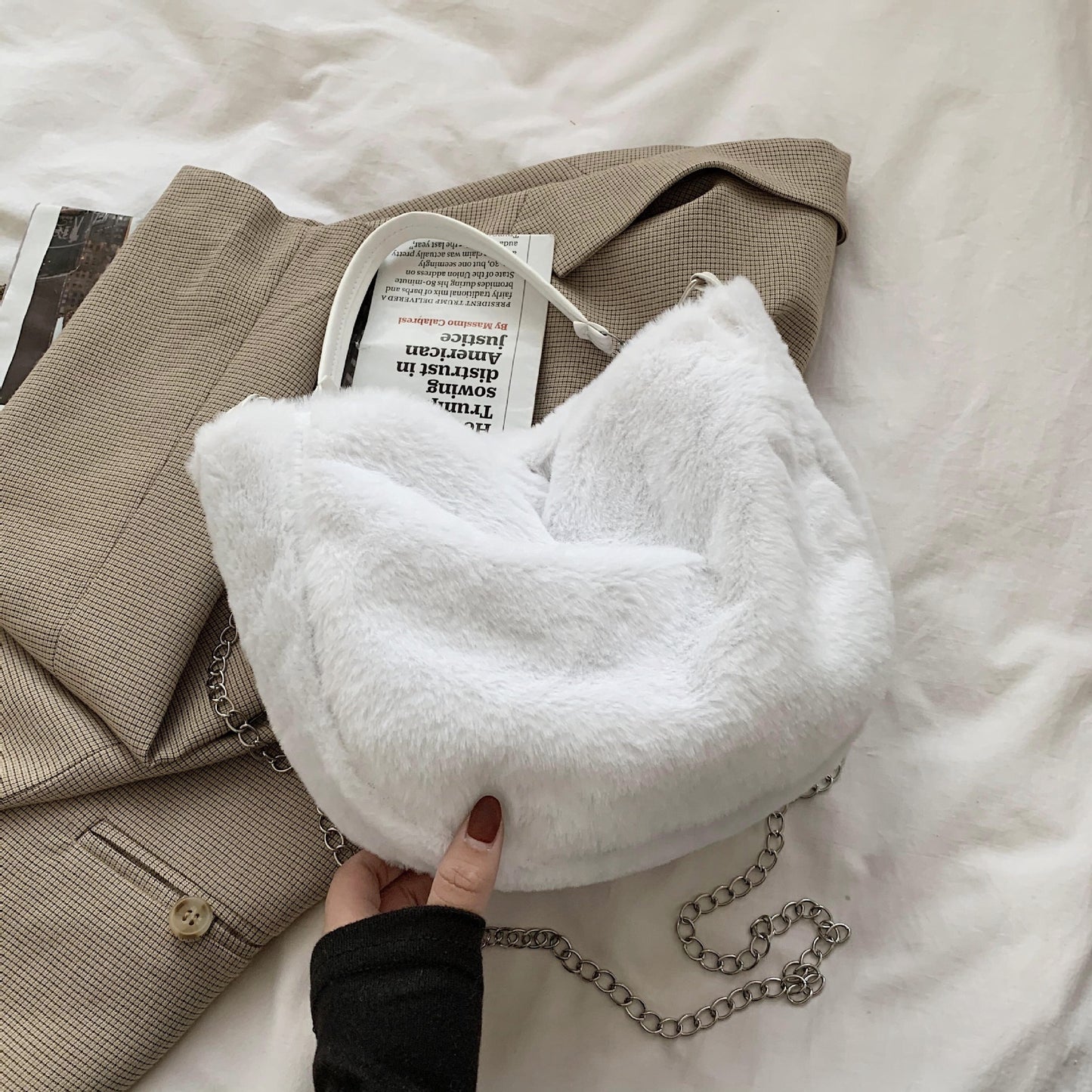 Sac Douceur – Peluche Coréenne & Simplicité Chic ❄️