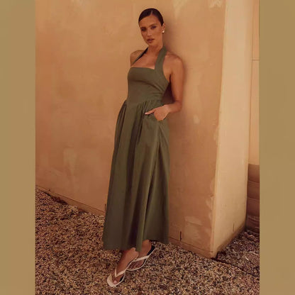 Robe Évasée Dos Nu – Légèreté d’Été & Élégance Naturelle 🦋