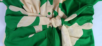 Robe Taille Haute – Motifs Solaires & Douceur Citadine💛