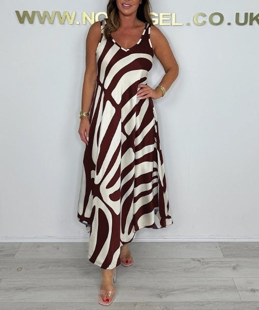 Robe Pochée – Soie Peinte & Flânerie Bohème👗