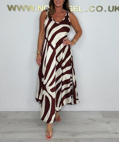 Robe Pochée – Soie Peinte & Flânerie Bohème👗