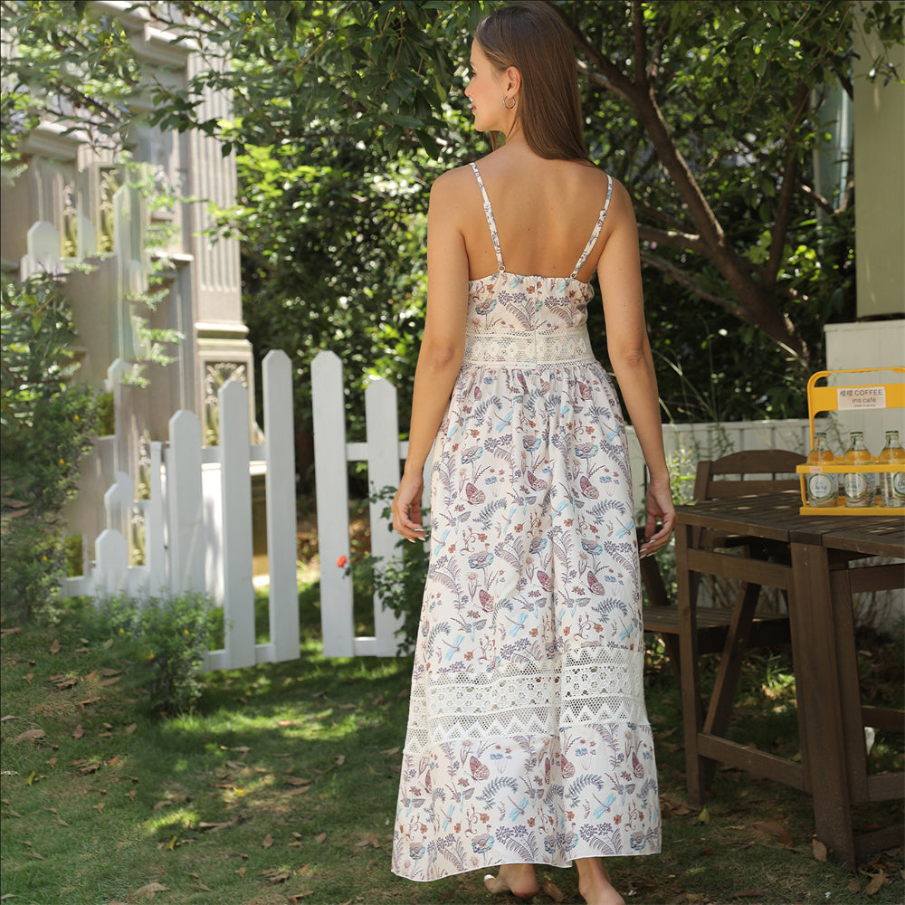 Robe Fleurie – Bretelles Légères & Éclat d’Été🤍