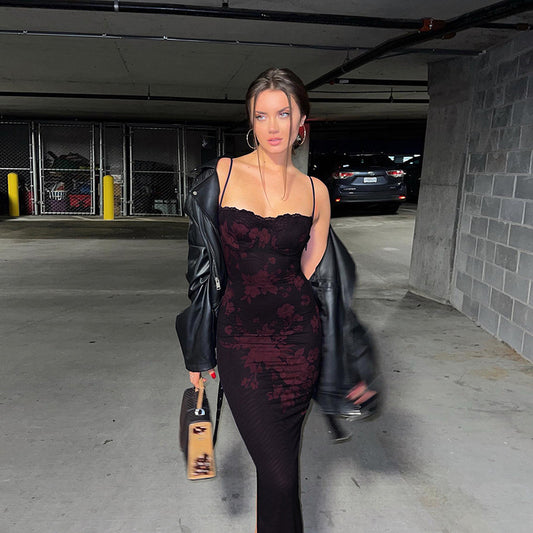 Robe Slim Dentelle – Élégance Suspendue & Liberté Bohème💕