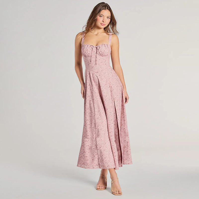 Robe Fleurie – Dos Nu Envoûtant & Allure Éclatante⭐️