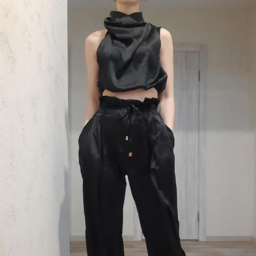 Ensemble Chic – Haut Stylé & Pantalon Fluide Bohème🌸 ️