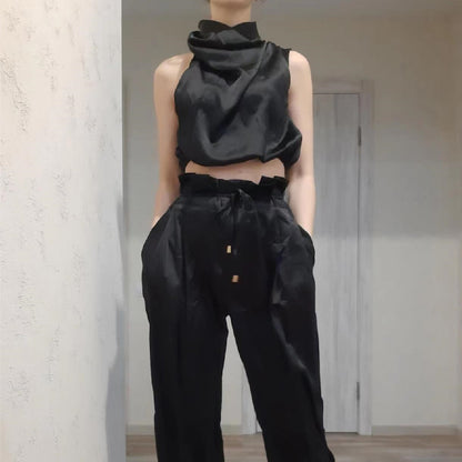 Ensemble Chic – Haut Stylé & Pantalon Fluide Bohème🌸 ️