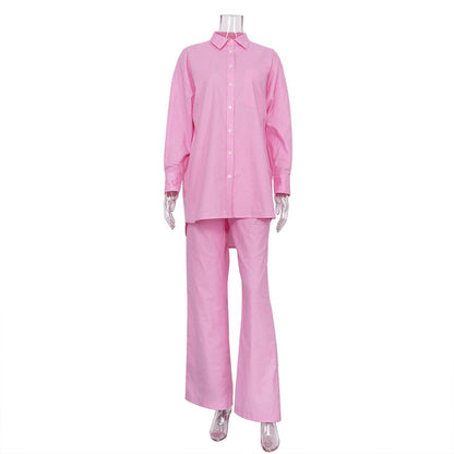 Ensemble Bohème – Top & Pantalon Large Coton-Lin Libre💖