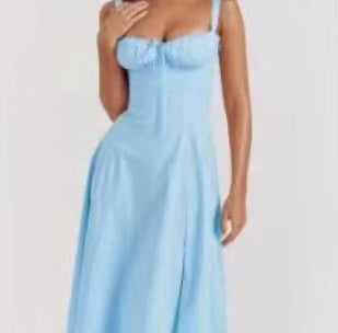 Robe Bord de Mer – Nœuds Croisés & Liberté d’Été🌅