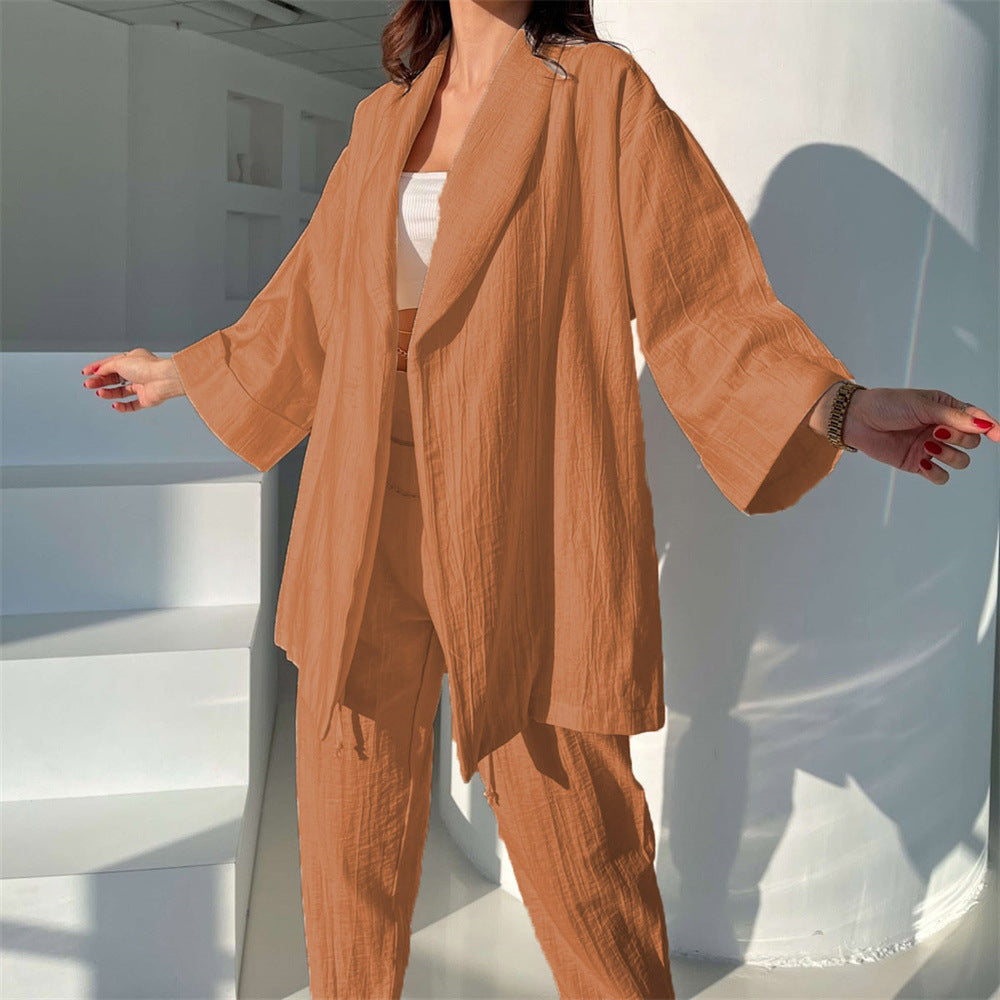 Chemise Ample – Douceur Unie & Flow Décontracté✨