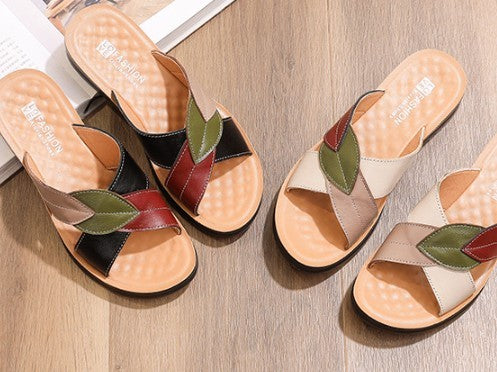 ️ Sandales Douceur – Cuir Nu & Été Sans Effort🕊️