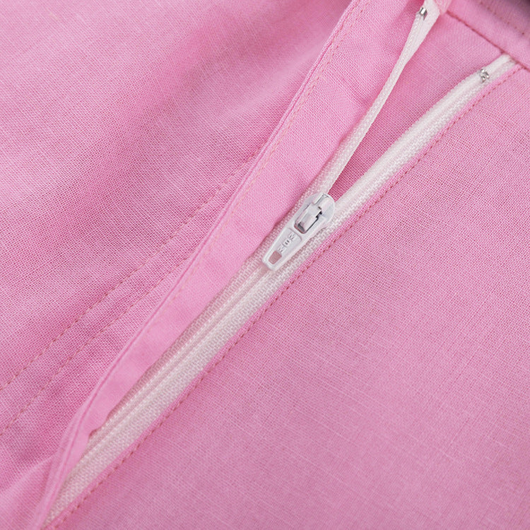 Ensemble Bohème – Top & Pantalon Large Coton-Lin Libre💖