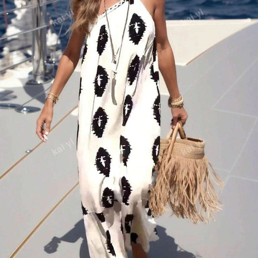 Robe Bohème – Décolleté Noué & Esprit Vagabond 🌞