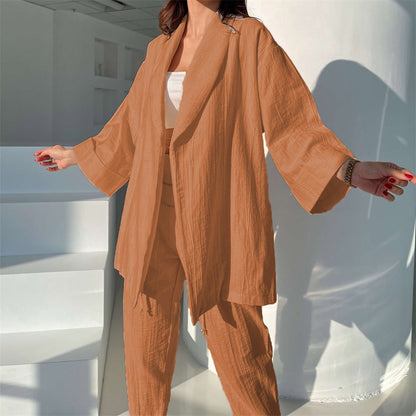 Chemise Ample – Douceur Unie & Flow Décontracté✨