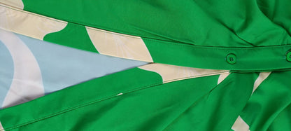 Robe Taille Haute – Motifs Solaires & Douceur Citadine💛