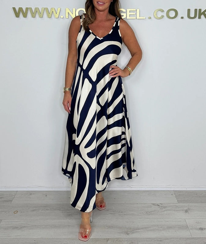 Robe Pochée – Soie Peinte & Flânerie Bohème👗