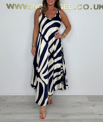 Robe Pochée – Soie Peinte & Flânerie Bohème👗